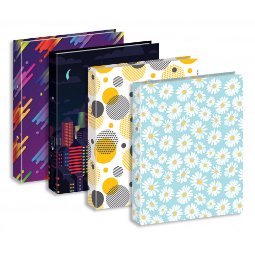 A4 Fashion Ring Binder Assorted