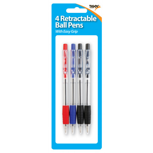 Tiger Ultra-Glide Smooth Wrinting Ballpoint Pens - Neon Pink X 10 Pens