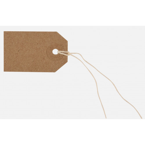 Box of 1000 Buff Strung Tags 54 x 29mm