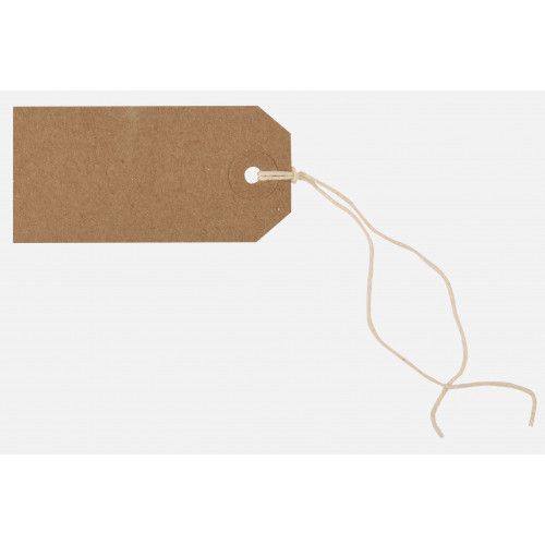 Box of 1000 Buff Strung Tags 82 x 41mm