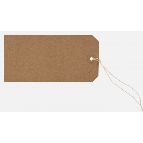 Box of 1000 Buff Strung Tags 120 x 60mm