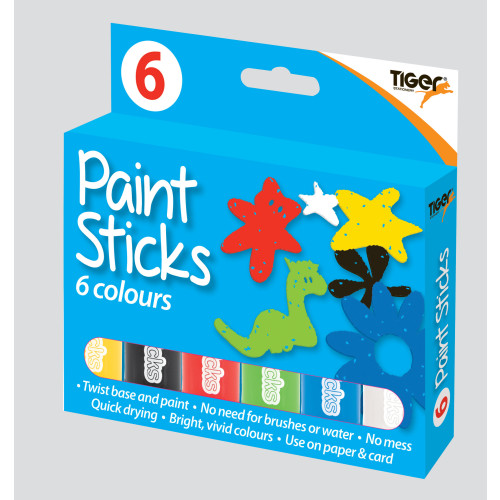 Paint Sticks Assorted 6 Colours Per Box
