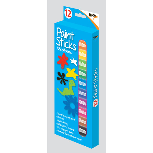 Paint Sticks Assorted 12 Colours Per Box