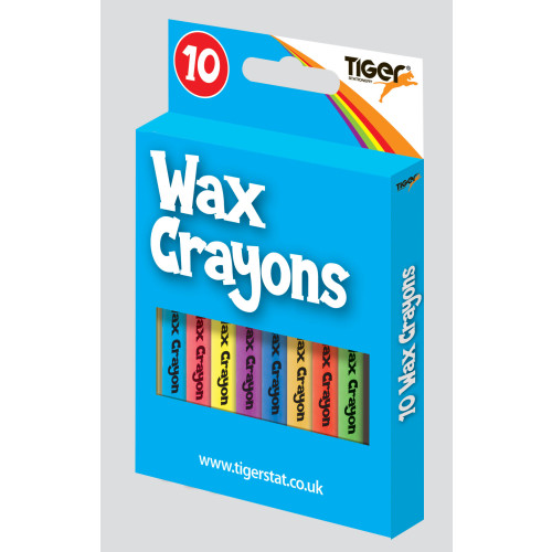10 Wax Crayons