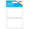 White Adhesive Label Rectangular 50 x 80mm