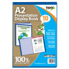 A2 Display Book 10 Pocket Blue