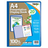 A4 Display Book 20 Pocket Blue