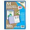 A4 Display Book 40 Pocket Blue
