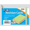 Revision Cards 5 x 3" Coloured 48 with elastic and ring