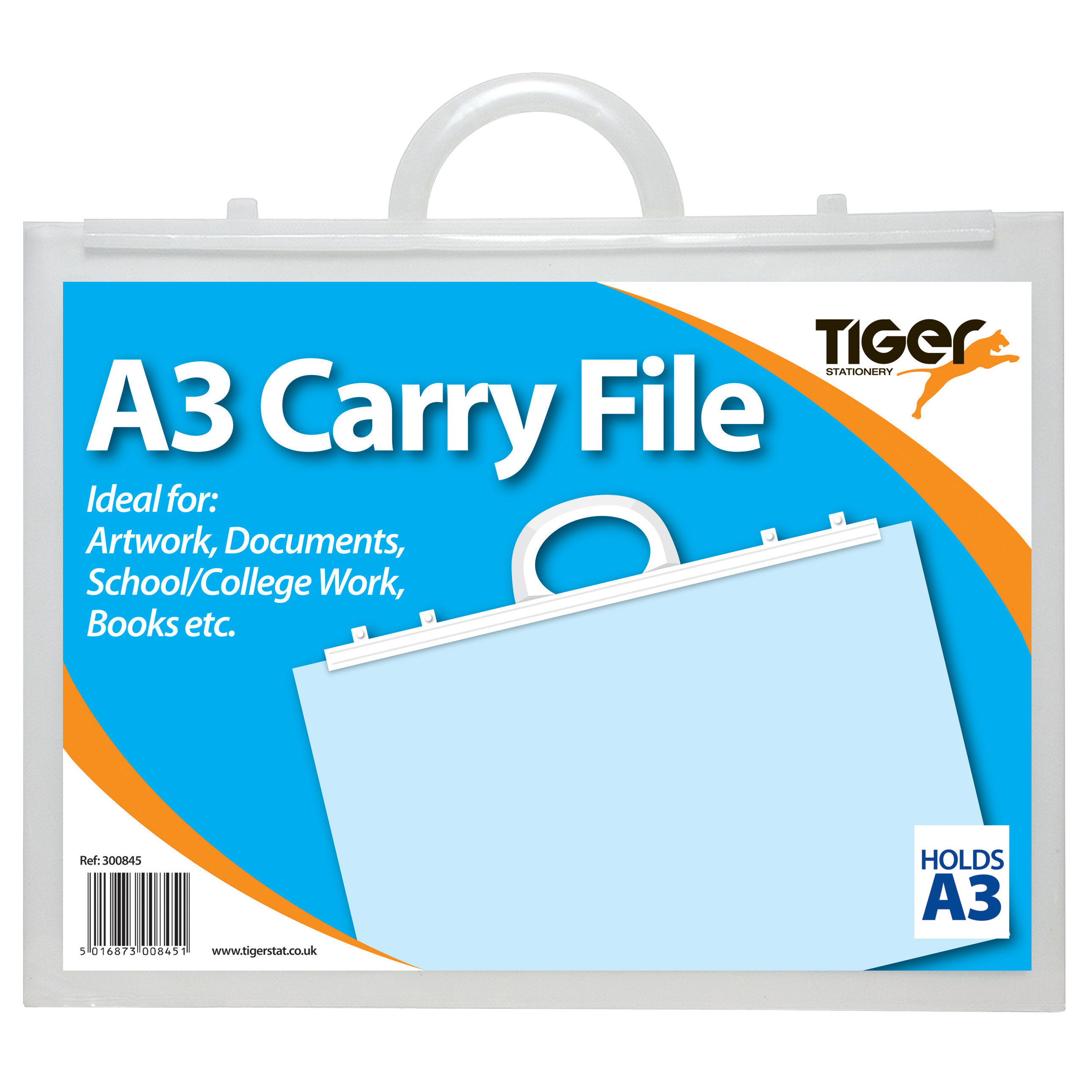 Tiger Stationery - A3 Carry File Clear